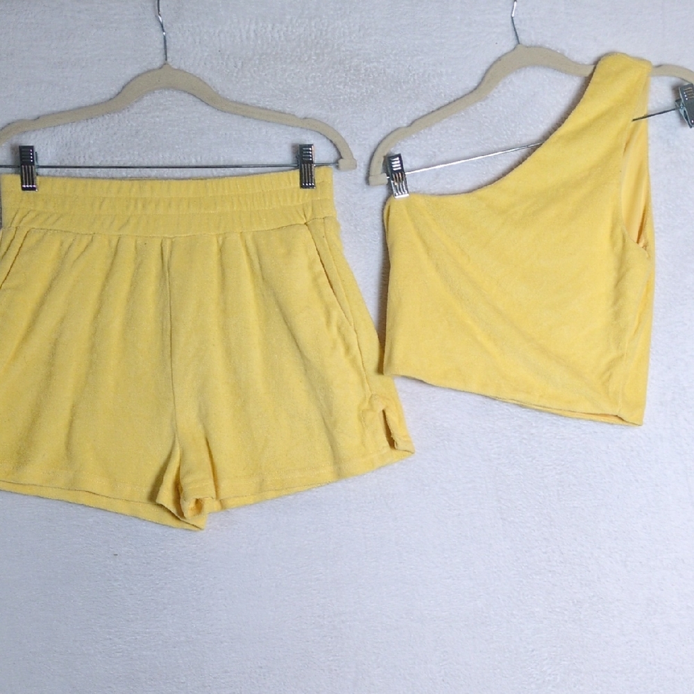 The Vintage Shop Junior's Yellow Lounge Summer Beach Set Size L